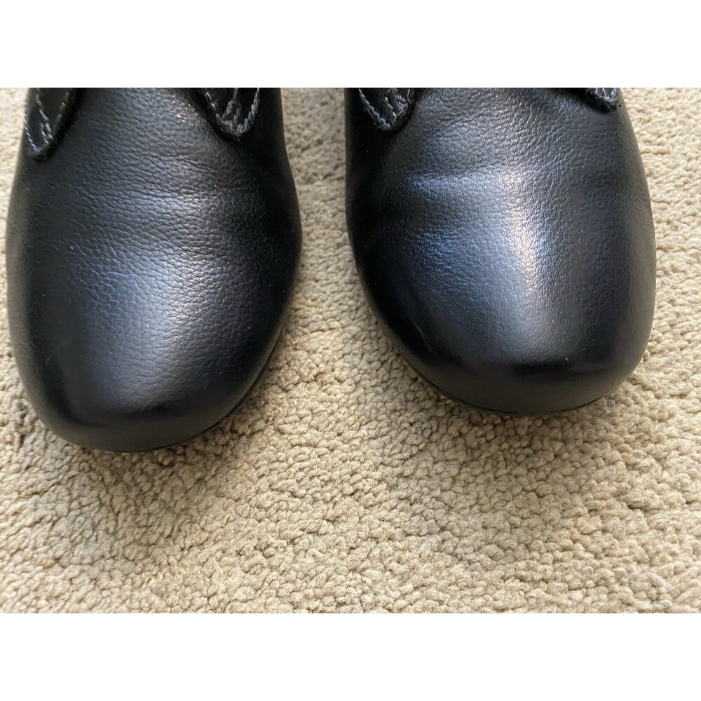Taos Black Cobbler Shoes Dressy Casual Lace Up Oxford Minimalist Women’s 8.5 - Picture 2 of 12
